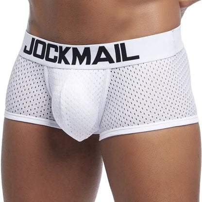 Mesh Boxer Short – Navy, Black & White | M–2XL | Nylon & Lycra