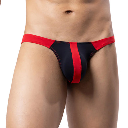 Clever-Men Swim Thong – White/Black, Red/White, White/Blue & Black/Red | M–XXL