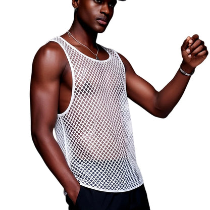 Mesh Tank Top – 4 Colours | M–XL | Nylon & Elastane