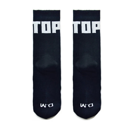 Statement Crew Socks – Black & White | One Size | Cotton & Elastane