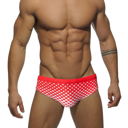 Dots & Stripes Brief – 2 Colours | M–2XL | Polyamide & Lycra