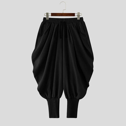 Solid Colour Harem Pants | Drawstring | 3 Colours | S–5XL