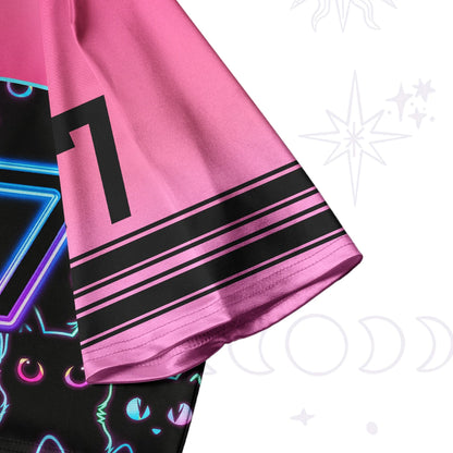 3D Print Crop Top – Pussycat | S–3XL | 100% Polyester