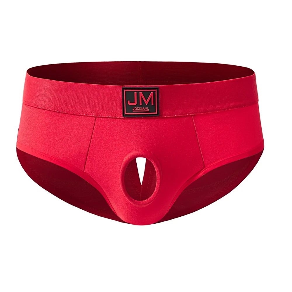 Strapless Hollow-Out Pouch Brief – 3 Colours | S–XL | Nylon & Spandex