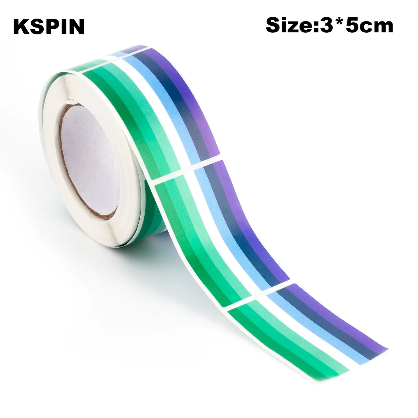 Pride Sticker Roll – 8 Designs | 250 Stickers | 3×5cm | Self-Adhesive