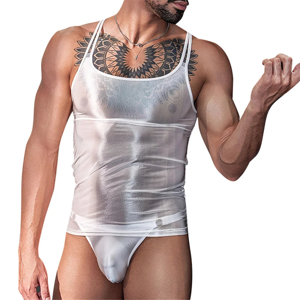 Sheer Gloss Tank Top