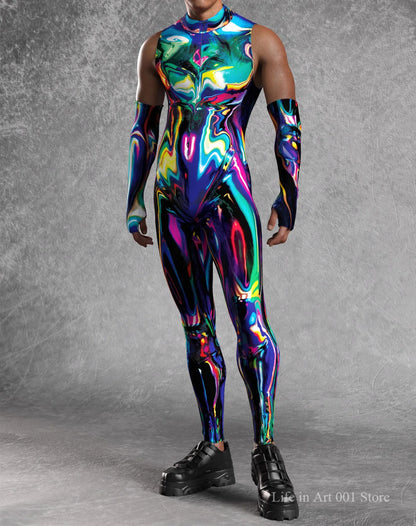 Festival Jumpsuit with Matching Arm Pieces – 4 Bold Designs | S–4XL