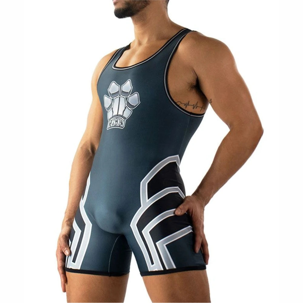 Men's Zipper-Back Singlet – One-Piece Sleeveless Gym & Fitness Top