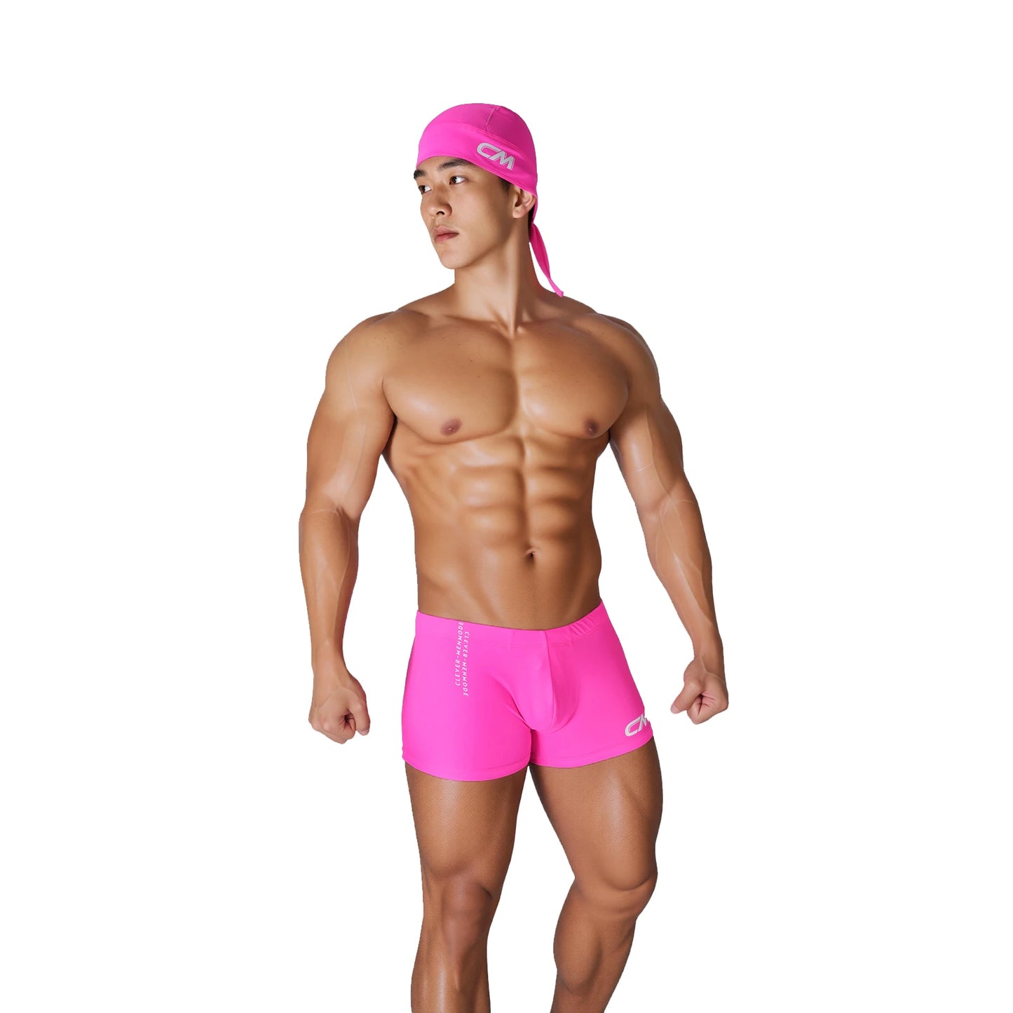 Swim Boxer & Pirate Cap Set – 5 Colours | M–3XL | Nylon & Spandex