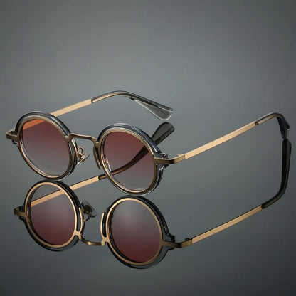 Photochromic Round Sunglasses – UV400 | 6 Colours | Alloy Frame