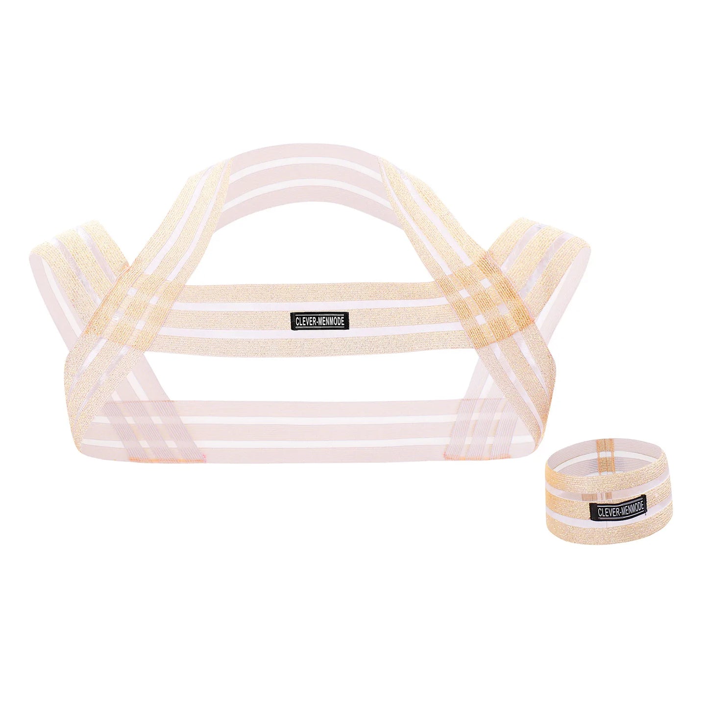 Cross Strap Body Harness with Bracelet