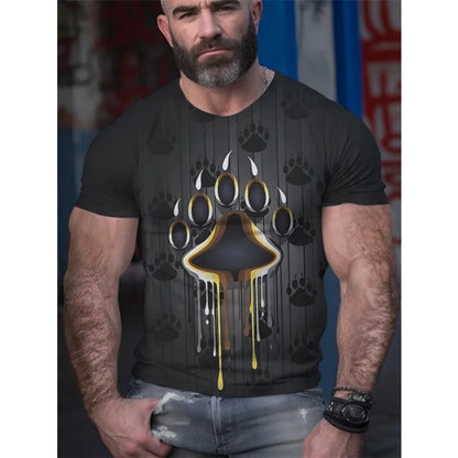 Bear Graphic T-Shirt – 14 Styles | S–6XL | Polyester