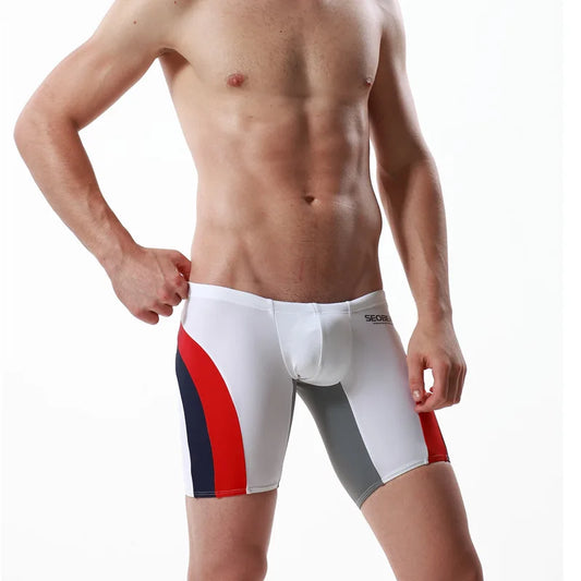 Men's Low-Rise Swim Shorts – 4 Colours | M–2XL | Nylon & Spandex
