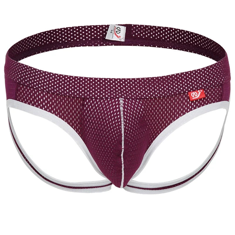 Low-Rise Mesh Jockstrap – 6 Colours | S–XL | Polyester & Spandex