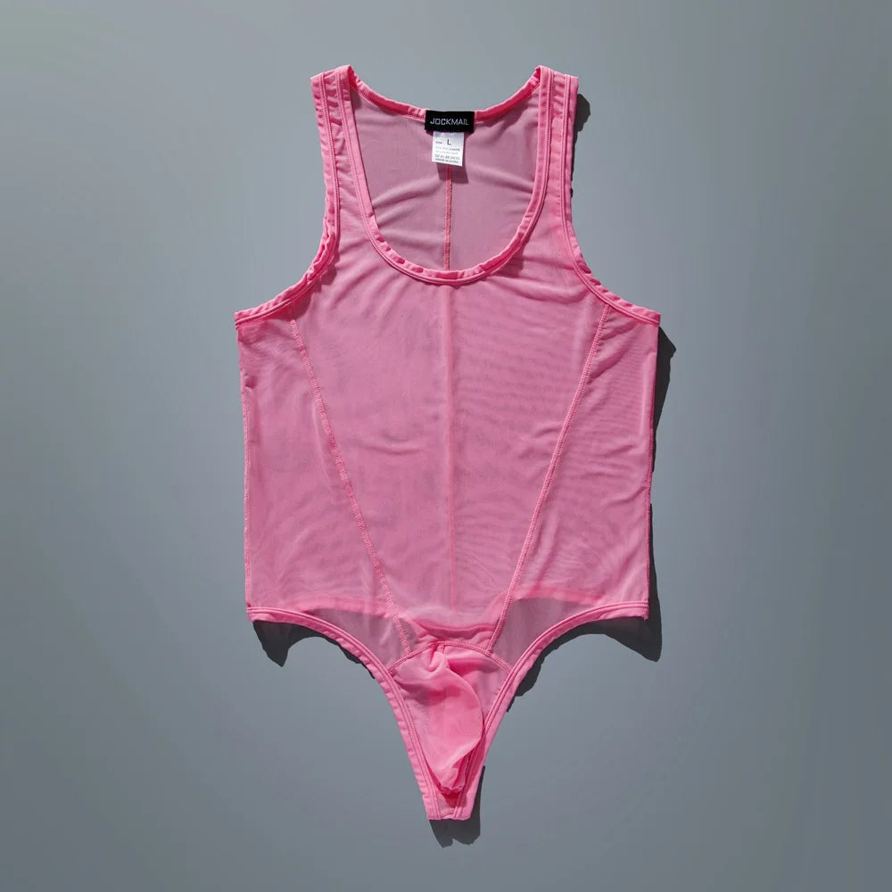 Jockmail Mesh Bodysuit Jockstrap – 6 Colours | M–XL | Nylon & Elastane