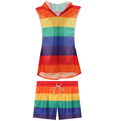 Brave Person Mesh Short & Hoodie Proud Boy – Pride Set | S–XL