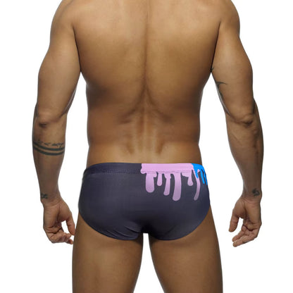 Splash Swimbrief – Black & Blue | M–2XL | Polyamide & Lycra