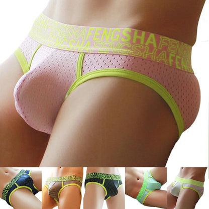 Mesh Sport Brief – 6 Colours | M–3XL | Nylon & Elastane