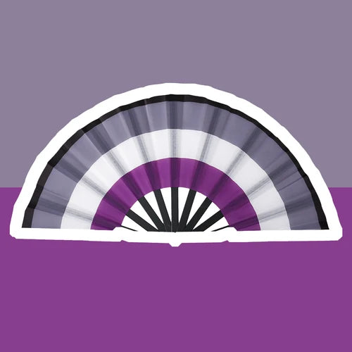 Pride Folding Fan – 7 Flag Designs | Rainbow, Lesbian, Bisexual & More