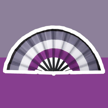Pride Folding Fan – 7 Flag Designs | Rainbow, Lesbian, Bisexual & More