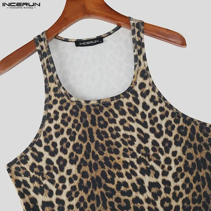 Incerun Luipaardprint Tanktop
