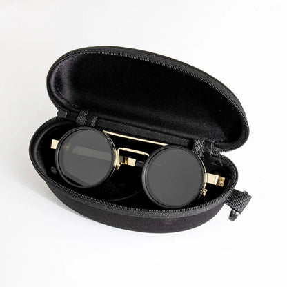 ND2-400 Adjustable Dimming Sunglasses – Black, Silver & Gold | One Size | Polarized & UV400