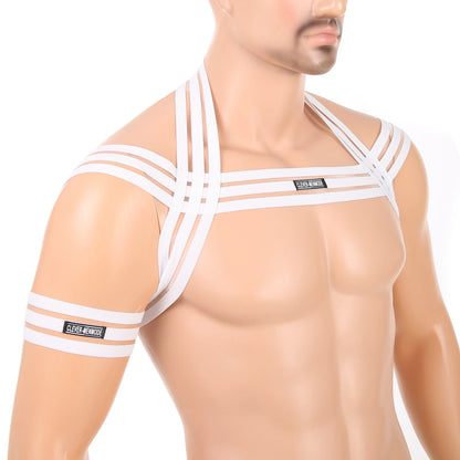 Cross Strap Body Harness with Bracelet
