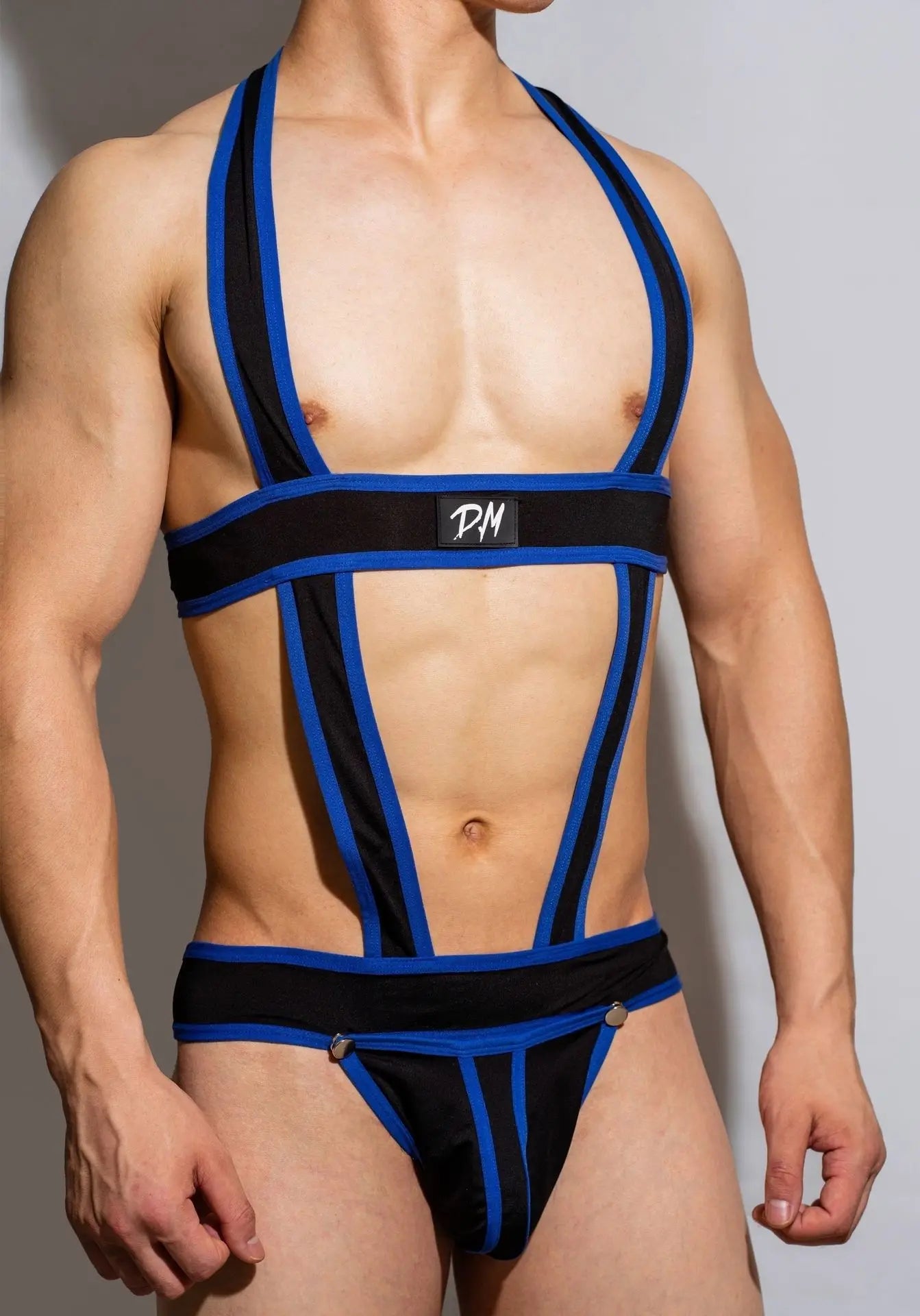 D.M. Hollow Thong Harness with Chest Straps | 5 Colours | M–XXL