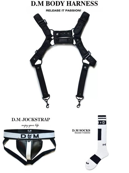 D.M. Harness, Jockstrap & Socks Set | 16 Styles | M–XXL