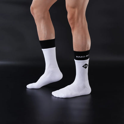 Terry Tube Socks – White | One Size (EU 39–46) | 83% Cotton