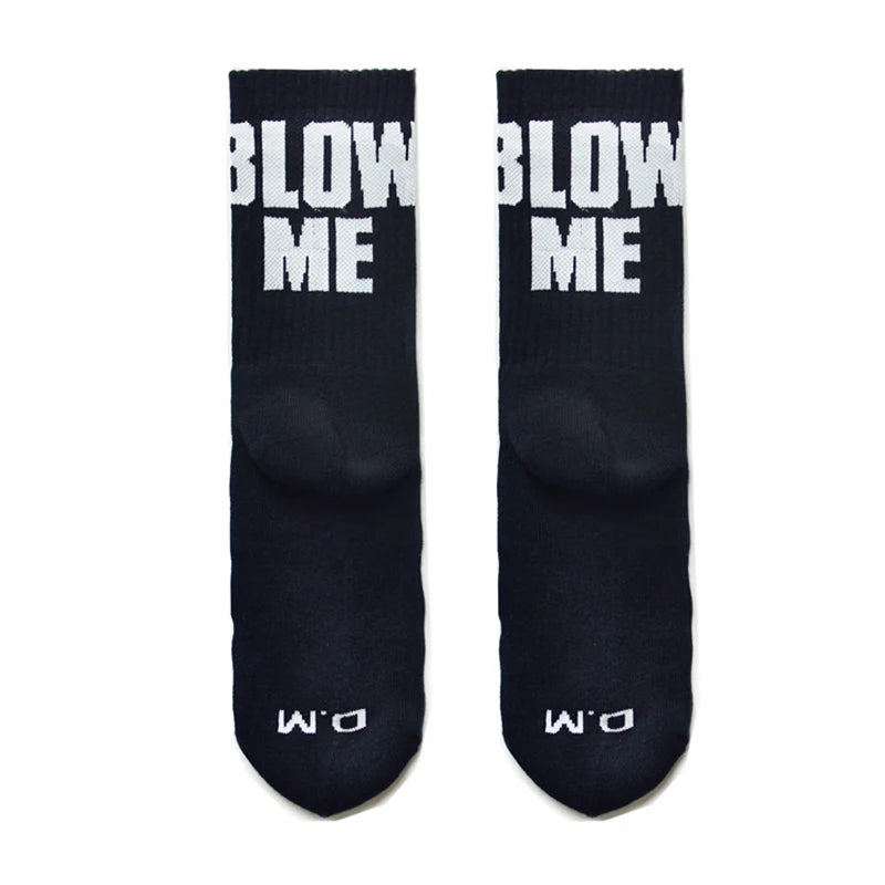 Statement Crew Socks – Black & White | One Size | Cotton & Elastane