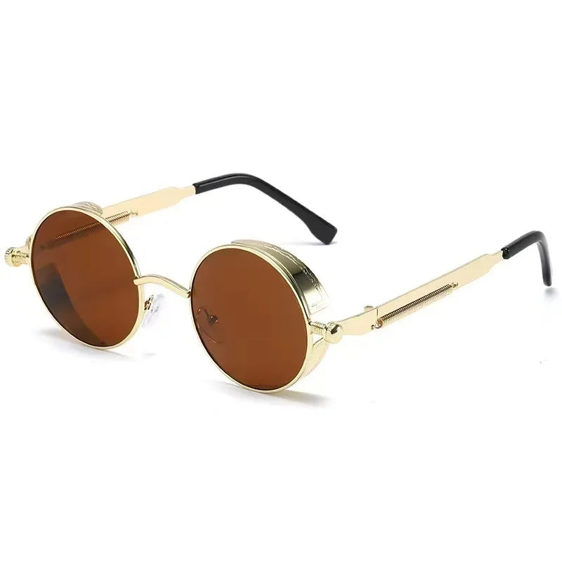 Round Metal Sunglasses – 10 Colours | One Size | Polarized Mirror & UV400