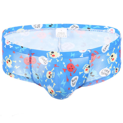 Clever-Men Slip met Skull Print. Laat je kont zien!
