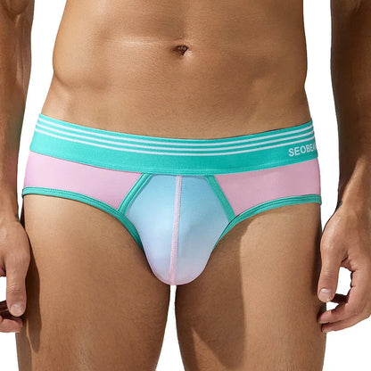 Gradient Low-Rise Briefs – 4 Colours | M–2XL | Polyester & Elastane