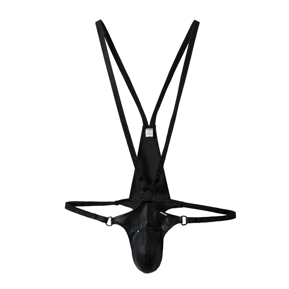Jockstrap Body Harness – 7 Colours | One Size | Faux Leather & Mesh