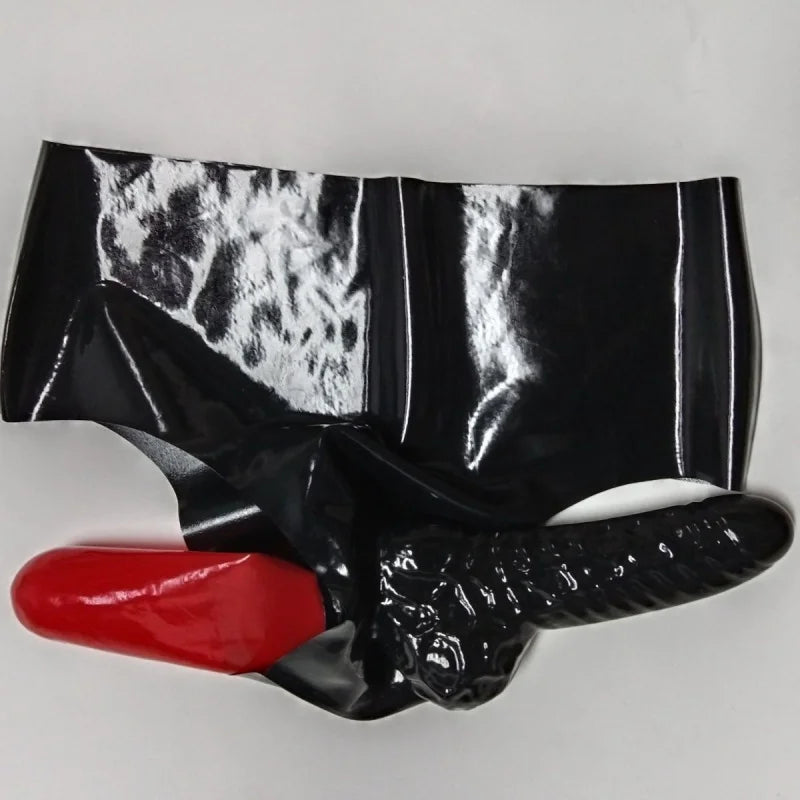Handmade Latex Brief Set with 2 Condoms