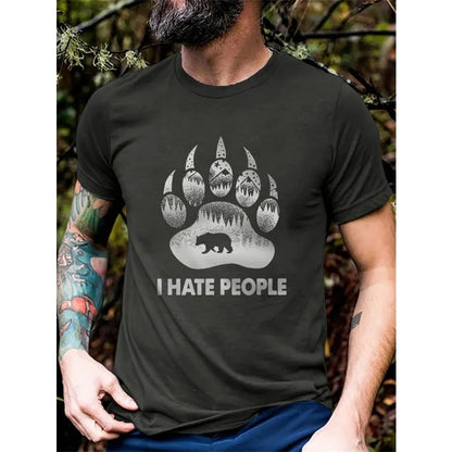 Bear Graphic T-Shirt – 14 Styles | S–6XL | Polyester