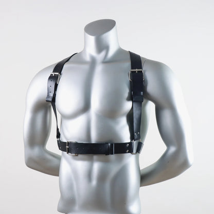 Faux Leather Shoulder Harness – Bold Statement Accessory | One Size