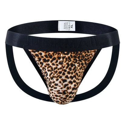 Snakeskin & Leopard Print Jockstrap – 4 Colours | M–2XL | Polyester & Mesh