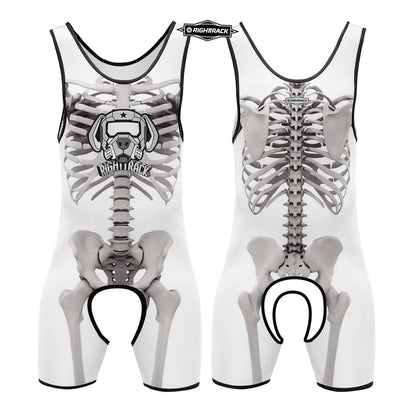 Dogs Play Open-Front Singlet Bodysuit – 10 Colours | XS–5XL | Polyester