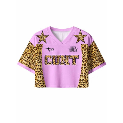 3D Print Mesh Crop Top – Cunt | S–4XL | 100% Polyester