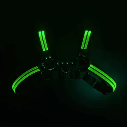 LED Light-Up Body Harness – 6 Colours | One Size | Nylon