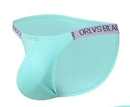 Men's Brief | Elastic Waistband | Turquoise, Orange & Green | M–XXL