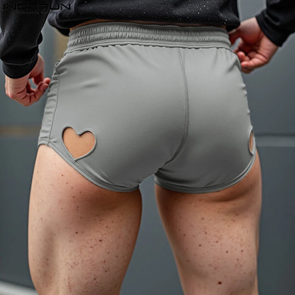 Men's Hollow-Out Heart Shorts – Sexy Oversize Streetwear | S–5XL
