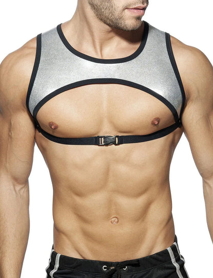 Jockmail Metallic Body Harness | Gold & Silver | One Size