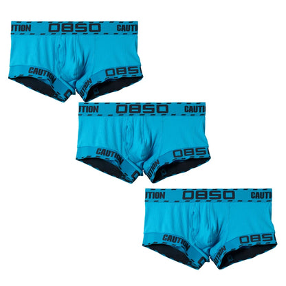 Caution Boxershort 3-Pack – 4 Colours | M–2XL | Cotton
