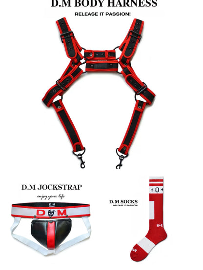 D.M. Harness, Jockstrap & Socks Set | 16 Styles | M–XXL