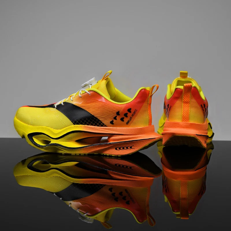Air Cushion Running Sneaker | Breathable Mesh | Yellow | EU 35–44