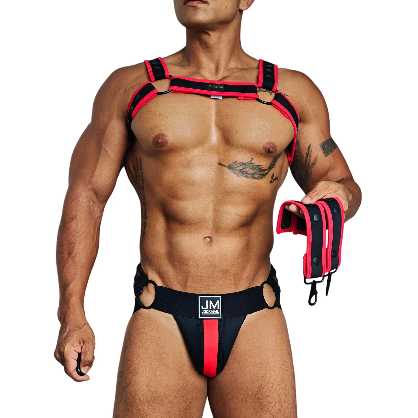 Neoprene Harness & Jockstrap Set – 7 Colour Combos | One Size | DIY Mix & Match
