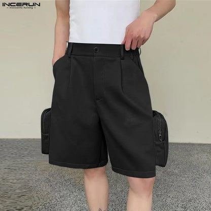 Men's Wide Leg Shorts – Loose Button Fly Casual Summer Streetwear | S–5XL